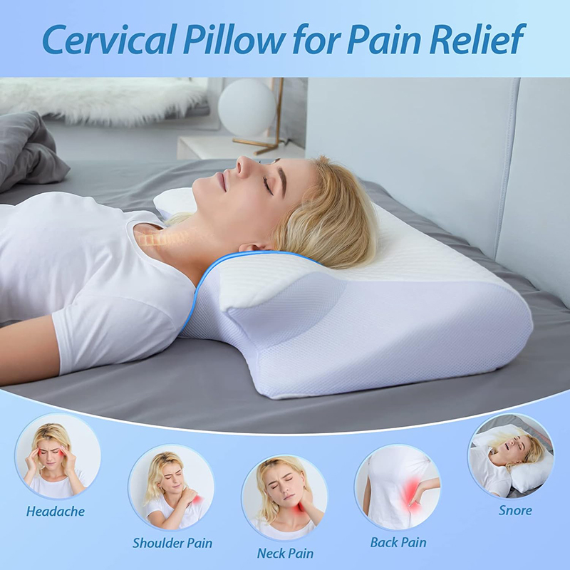 Anti Snore Contour Pillow - New Memory Foam Cervical Pillow 2