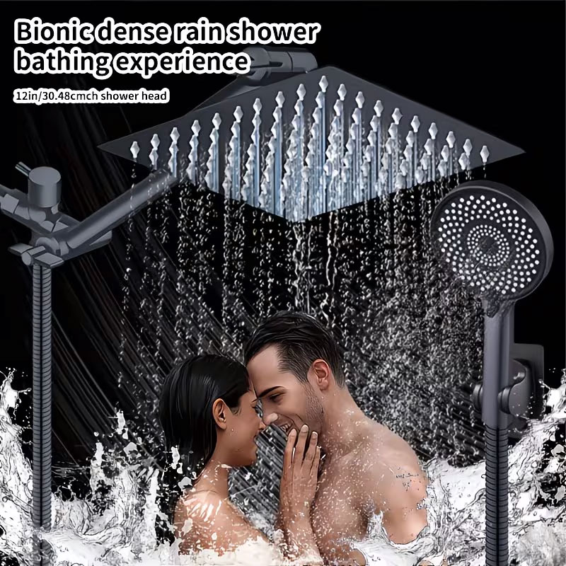 High Pressure Shower Head Handheld - High-Pressure Shower Head Combination with Handheld