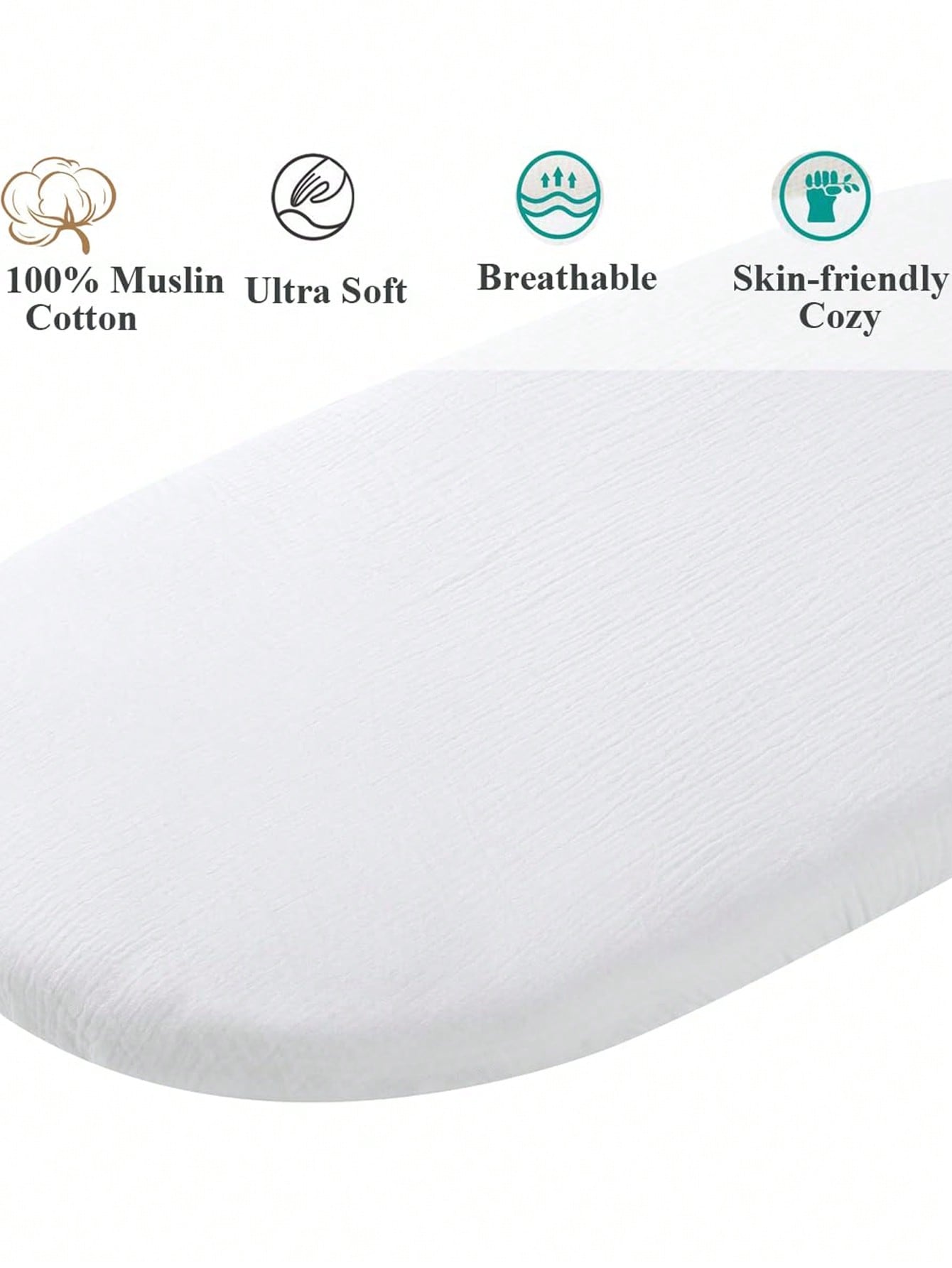 2 Pack Muslin Changing Pad Cov - огляд і ціна Muslin Cotton Bedspread