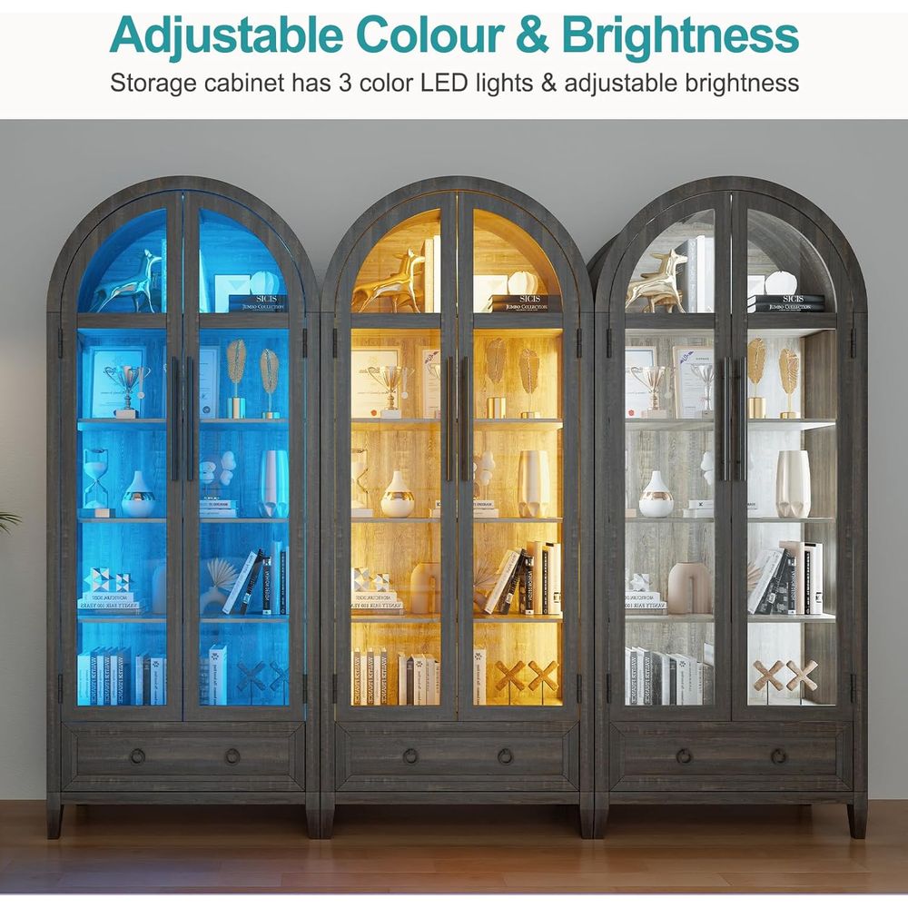 73 Arched Glass Display Cabine - огляд і ціна Lighting
