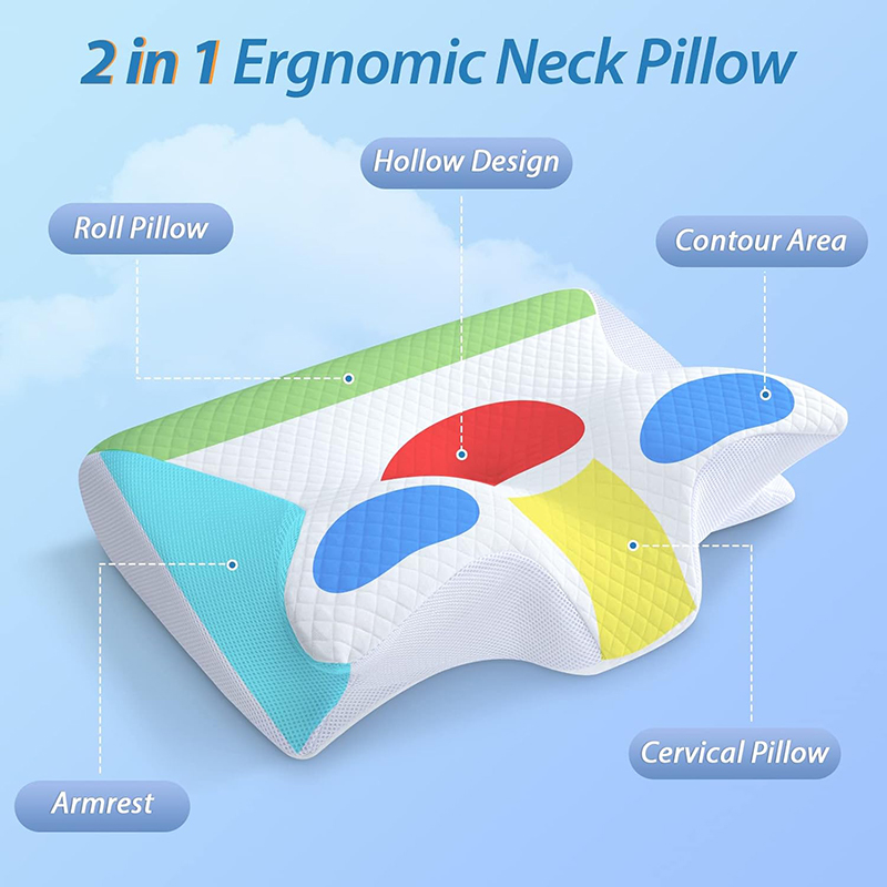 New Memory Foam Cervical Pillo - огляд і ціна Anti Snore Contour Pillow