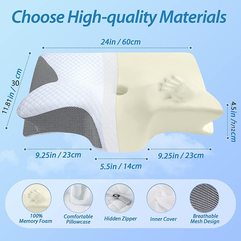 New Memory Foam Cervical Pillo - огляд і ціна Anti Snore Contour Pillow