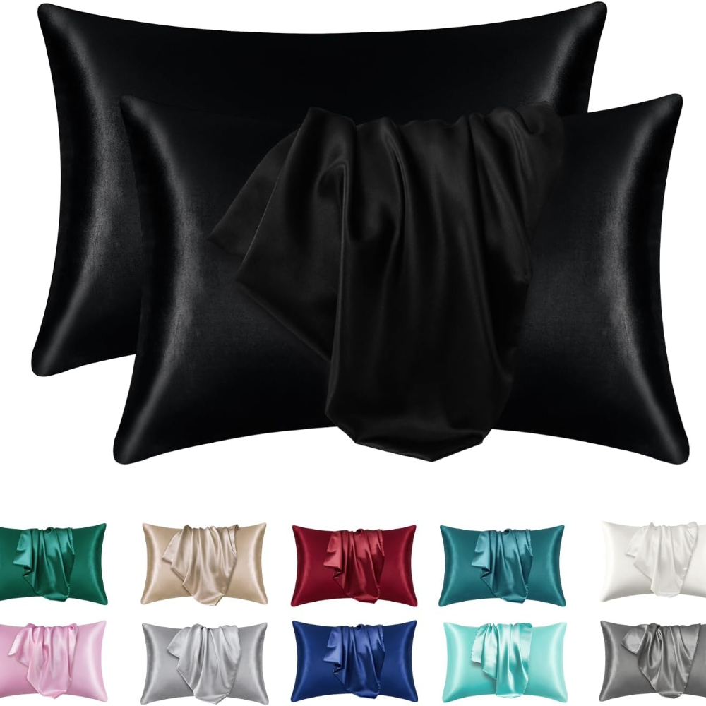 1/2pcs Satin Silk Pillowcase f - огляд і ціна Satin Silk Pillowcase Hair Skin