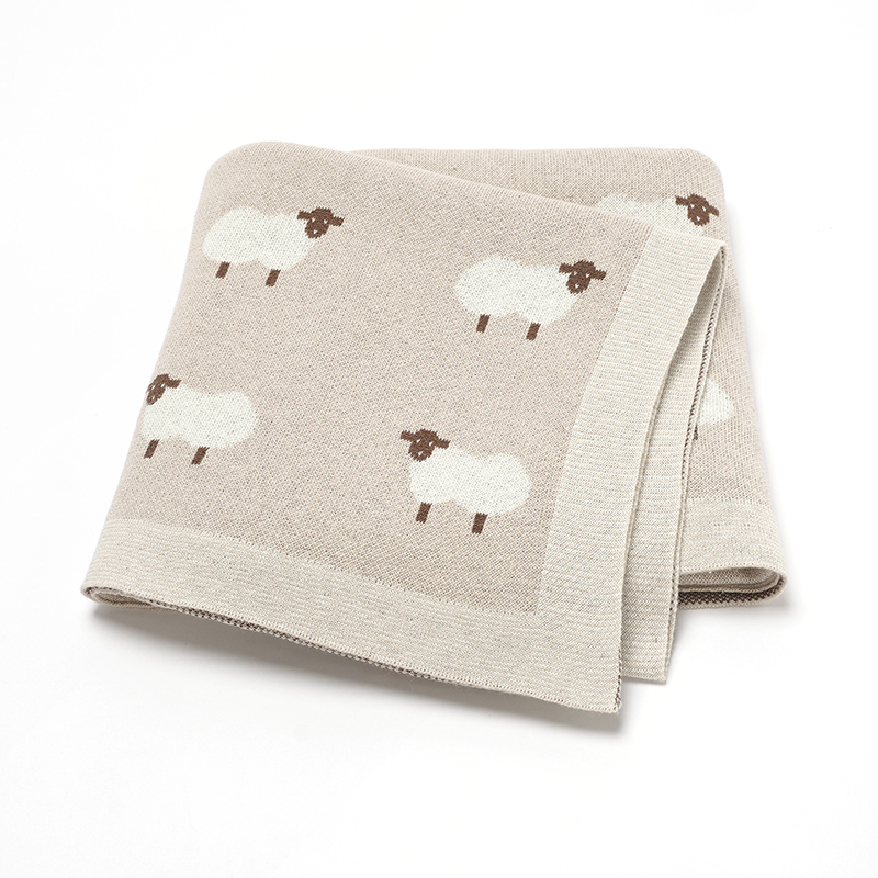 Cute Sheep Print Muslin Newbor - огляд і ціна Muslin Cotton Bedspread