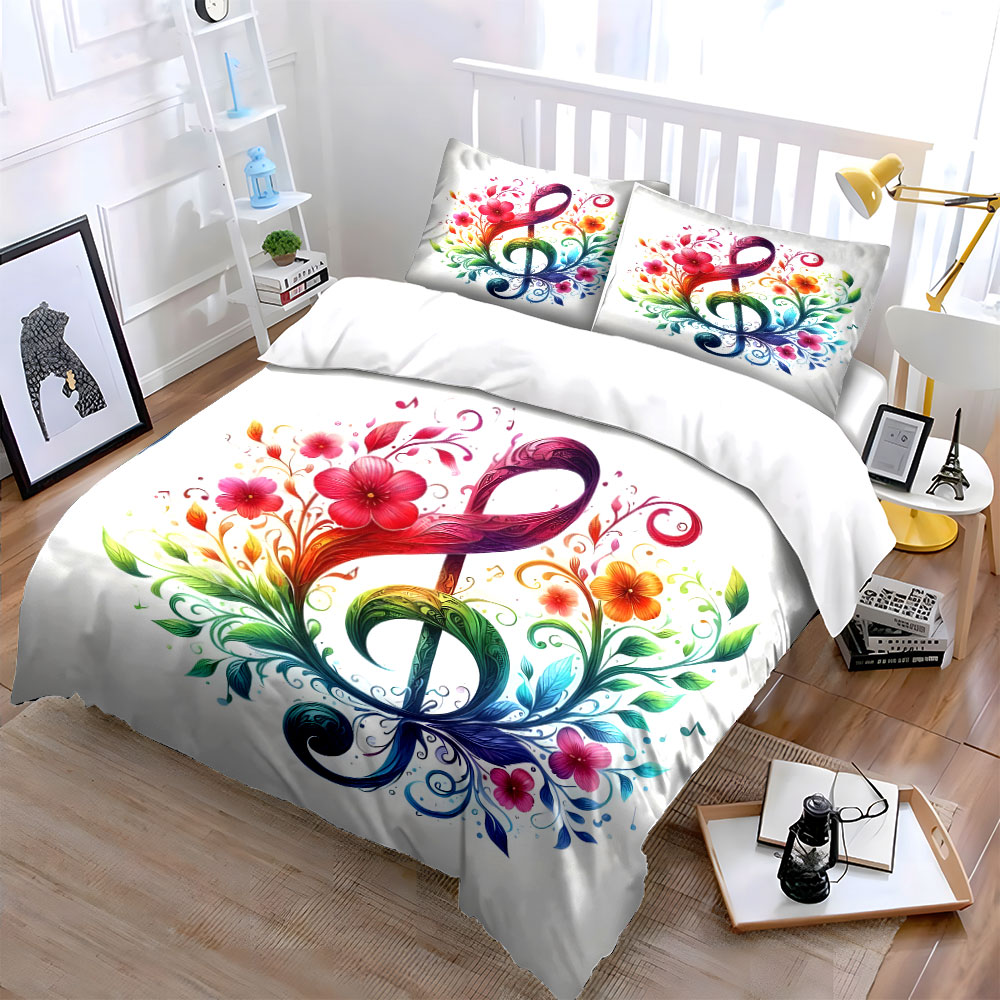 Vibrant floral entwined musica - огляд і ціна Duvet Cover Sets With Zipper