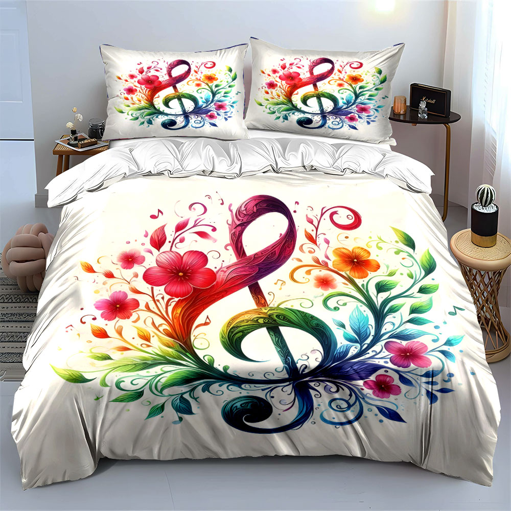 Vibrant floral entwined musica - огляд і ціна Duvet Cover Sets With Zipper