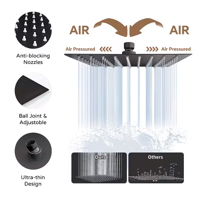 High-Pressure Shower Head Comb - огляд і ціна High Pressure Shower Head Handheld