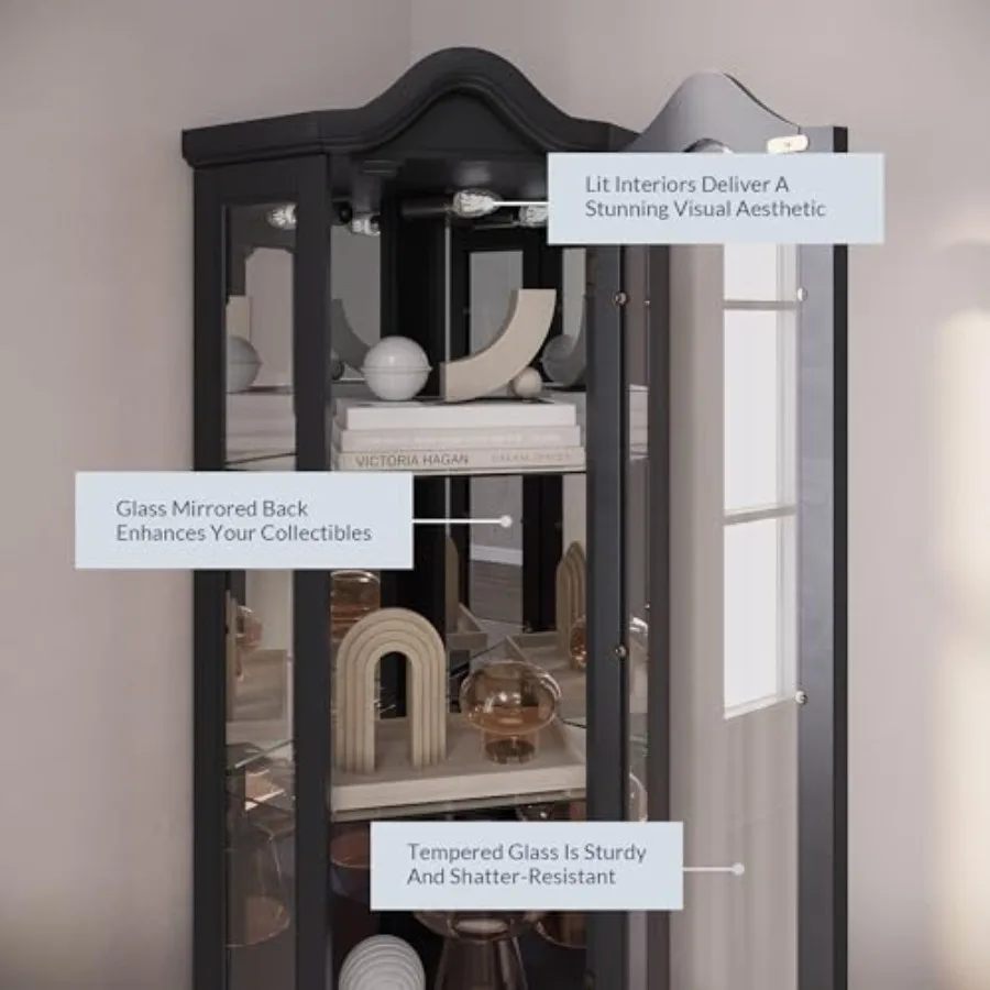 Lighted 3-side glass display c - огляд і ціна Kitchen