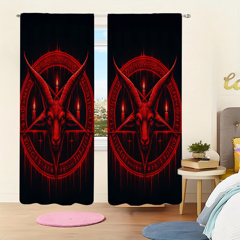 2pc Gothic Blackout Curtains,S - огляд і ціна Home Decor