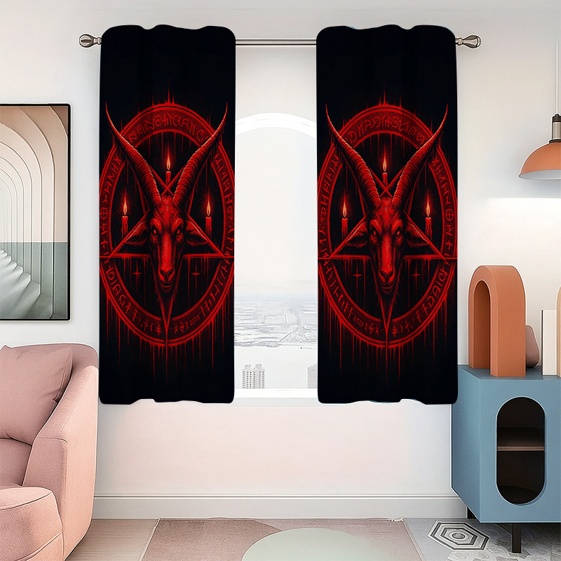 2pc Gothic Blackout Curtains,S - огляд і ціна Home Decor