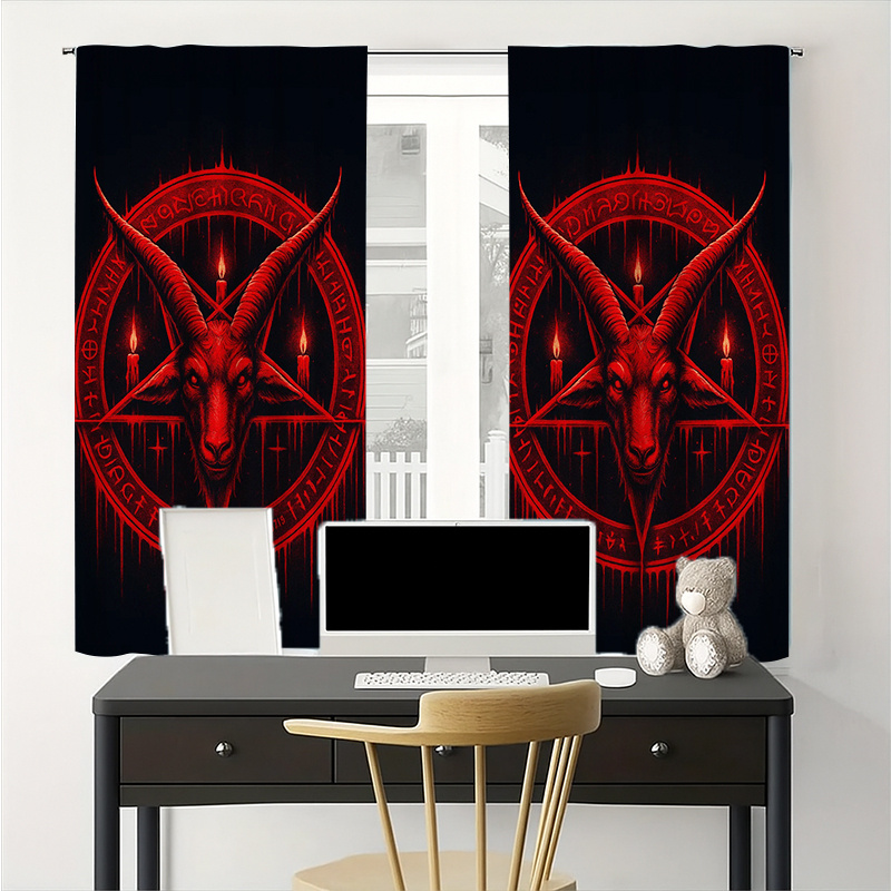 2pc Gothic Blackout Curtains,S - огляд і ціна Home Decor