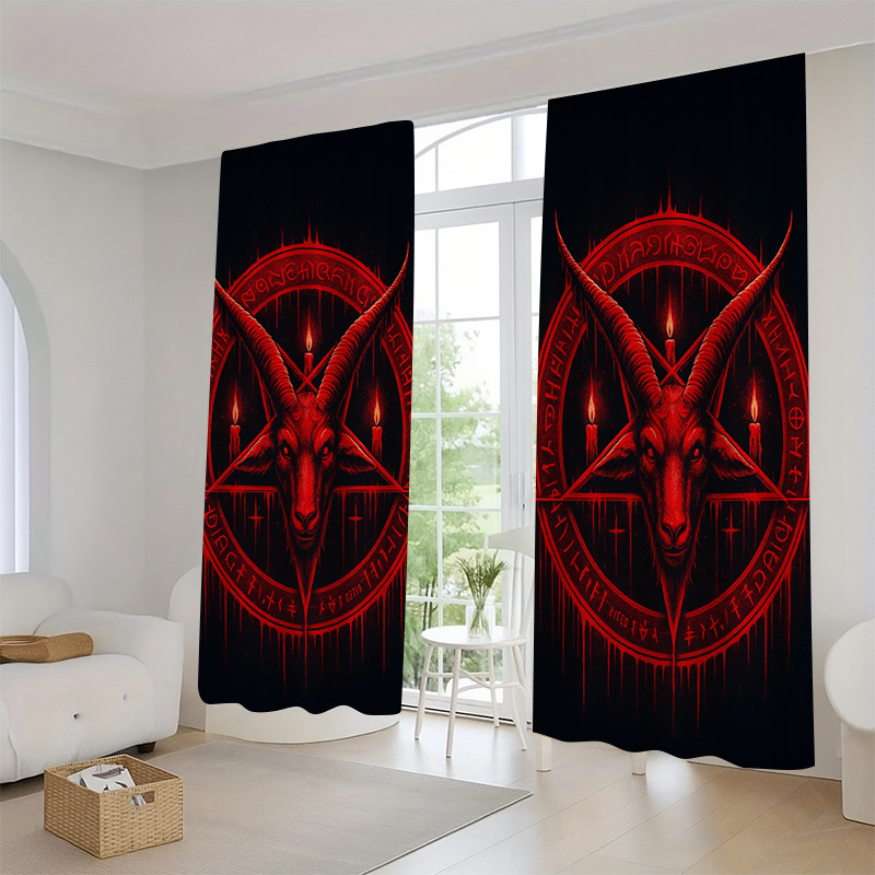 2pc Gothic Blackout Curtains,S - огляд і ціна Home Decor