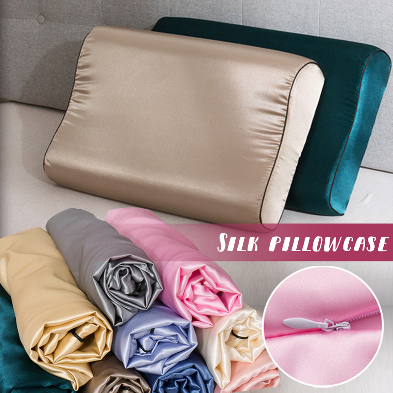 Imitation Silk Satin Latex Pil - огляд і ціна Satin Silk Pillowcase Hair Skin