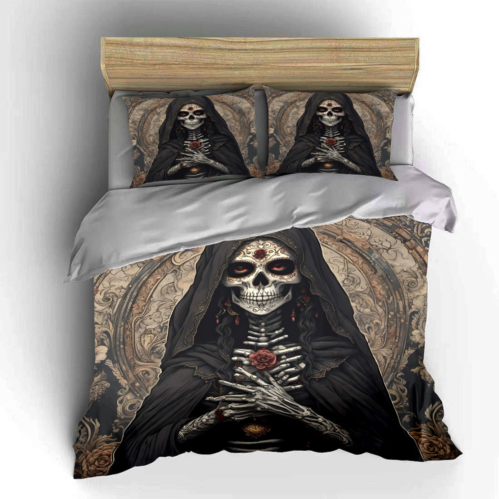 Dark Death Saint and Rose Patt - огляд і ціна Duvet Cover Sets With Zipper