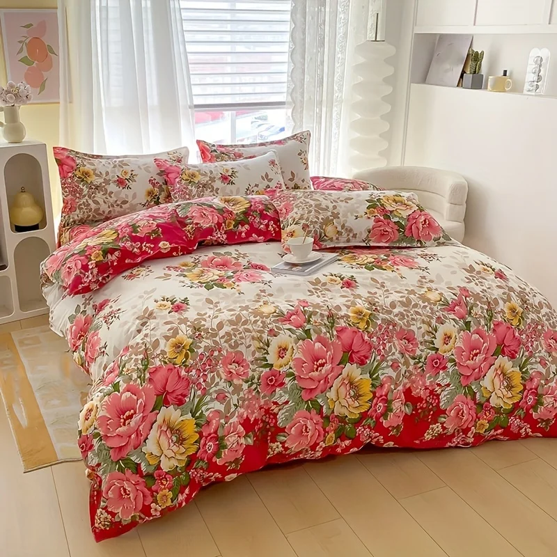 Floral Duvet Cover Set with Zi - огляд і ціна Duvet Cover Sets With Zipper