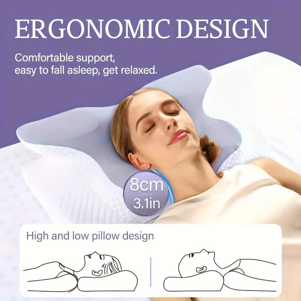 Memory Foam Pillows Butterfly  - огляд і ціна Anti Snore Contour Pillow