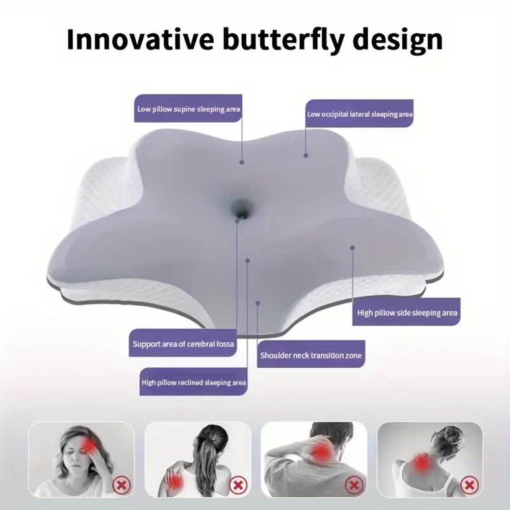 Memory Foam Pillows Butterfly  - огляд і ціна Anti Snore Contour Pillow